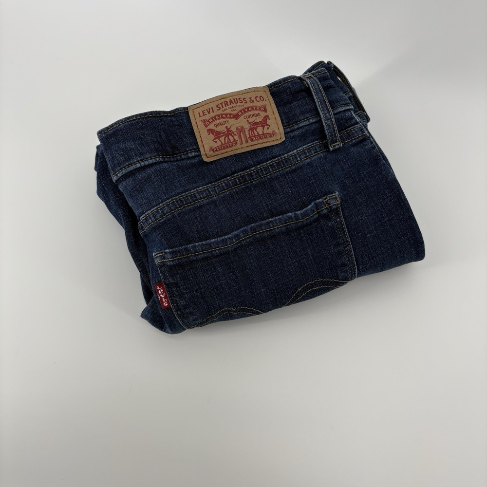 Levis Jeans Size 10M W30 L29* Womens Classic Straight Leg Dark‎ Wash Blue Denim